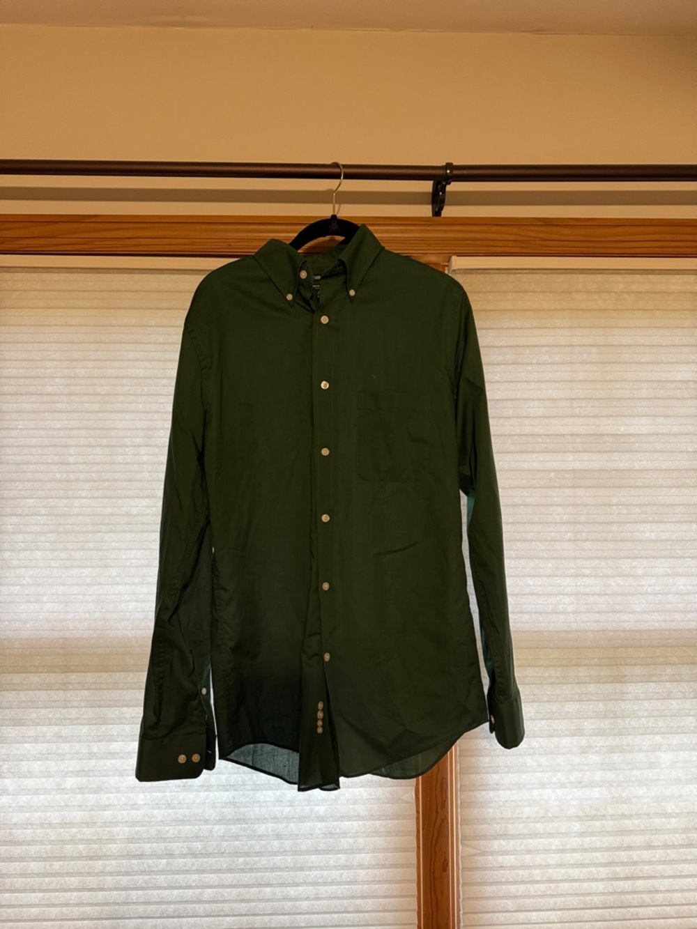 croft & barrow Dark Green Button-Down Dress Shirt